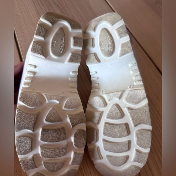 Vollsja Geniune Leather Wooden Clogs Made in EU White size 40/ 10 - Picture 6 of 10